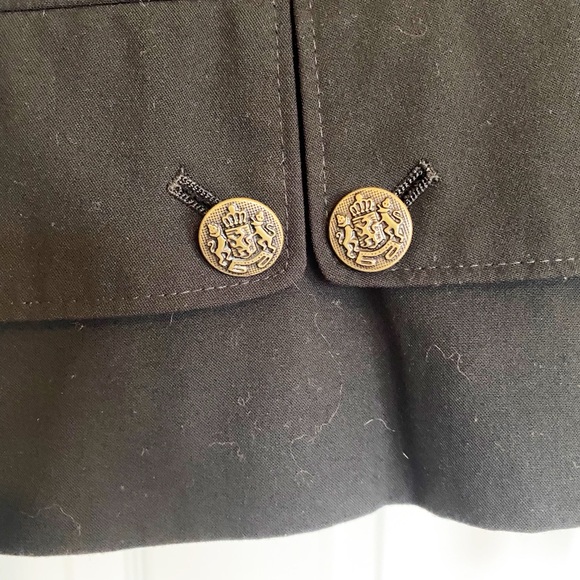 Bebe Black Military Style Women's Jacket in Size Large - Picture 5 of 10